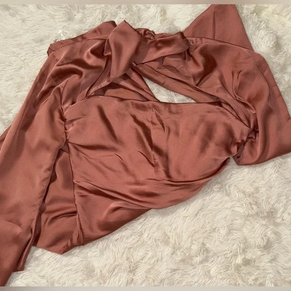 House of CB Toira Blush Pink Midi Dress - Picture 7 of 9